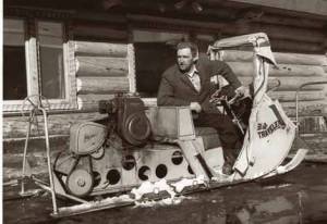  Snowmobile Pioneer Cut A Fast Trail for the Sport