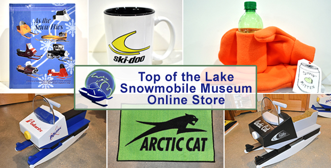 Vintage Snowmobile Online Store:  Books, Mugs, Kids Rockers, Mats, and more.