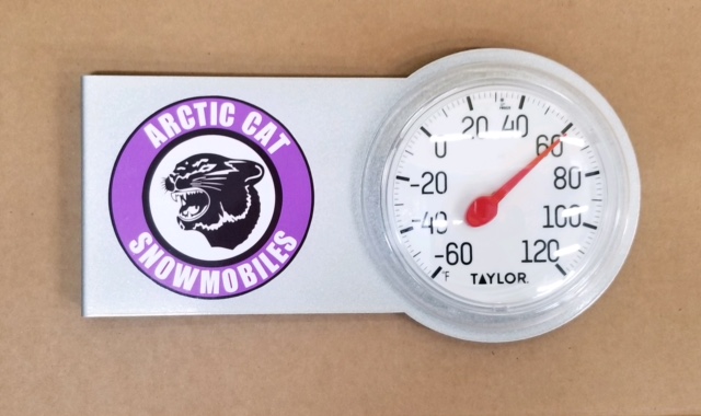 Metal thermometer with your favorite logo