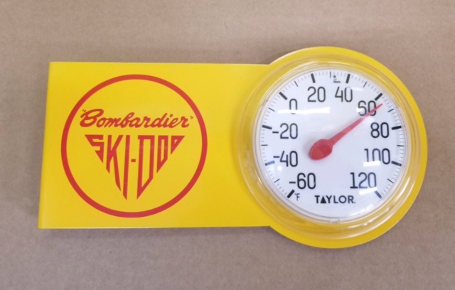 Metal thermometer with your favorite logo