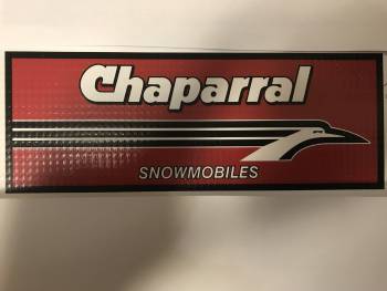 Chaparral Snowmobile Vintage Retro logo door mat. 