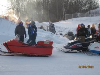 Timberwolf and vintage sleds - ready to go