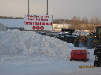 The Timberwolf and the I-500 sign