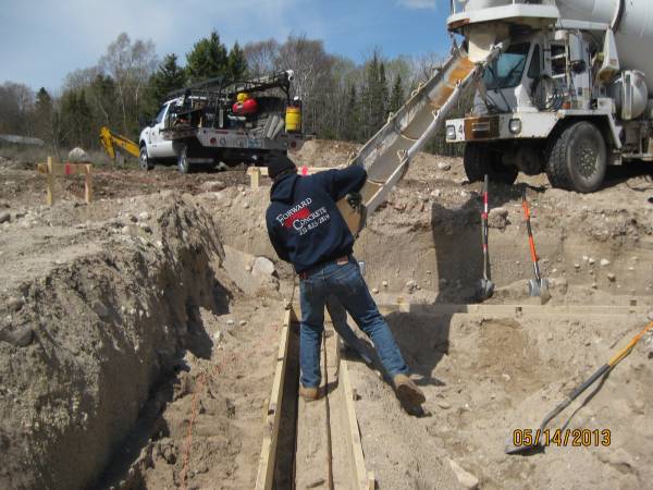 Concrete crew at work