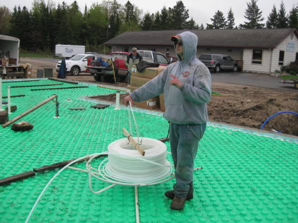 In-floor tubing