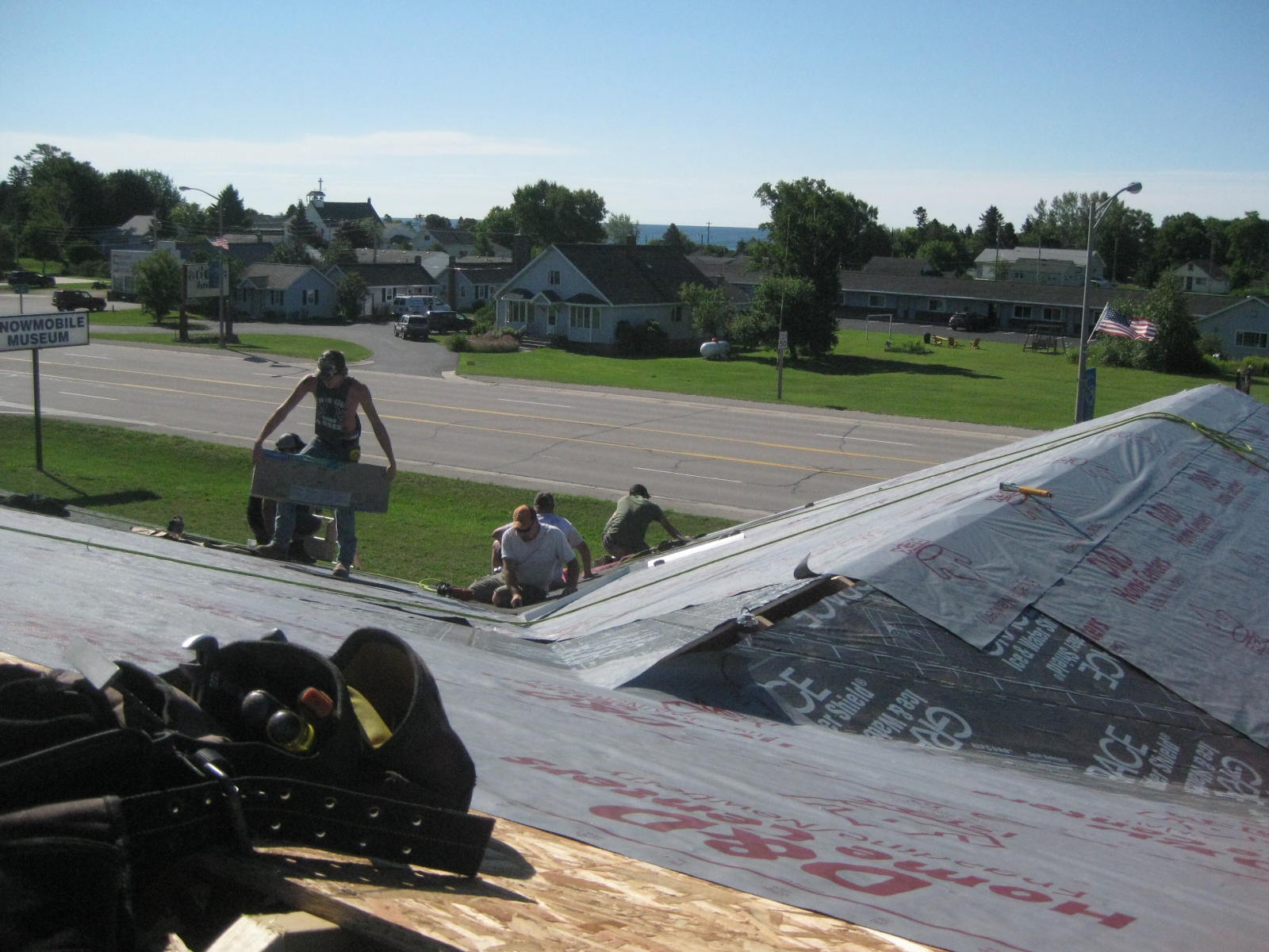 Addition roof work